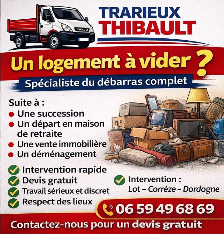 Débarras de maison Brive-la-Gaillarde